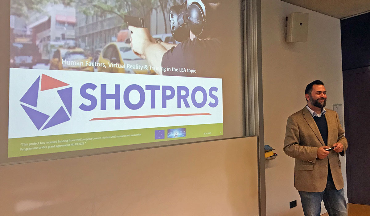 Markus Murtinger (project coordinator) presenting SHOTPROS