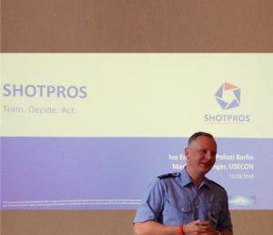 Presentation of SHOTPROS at the police president in berlin